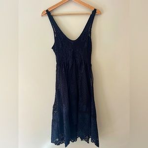 Free People black lace dress size US 0